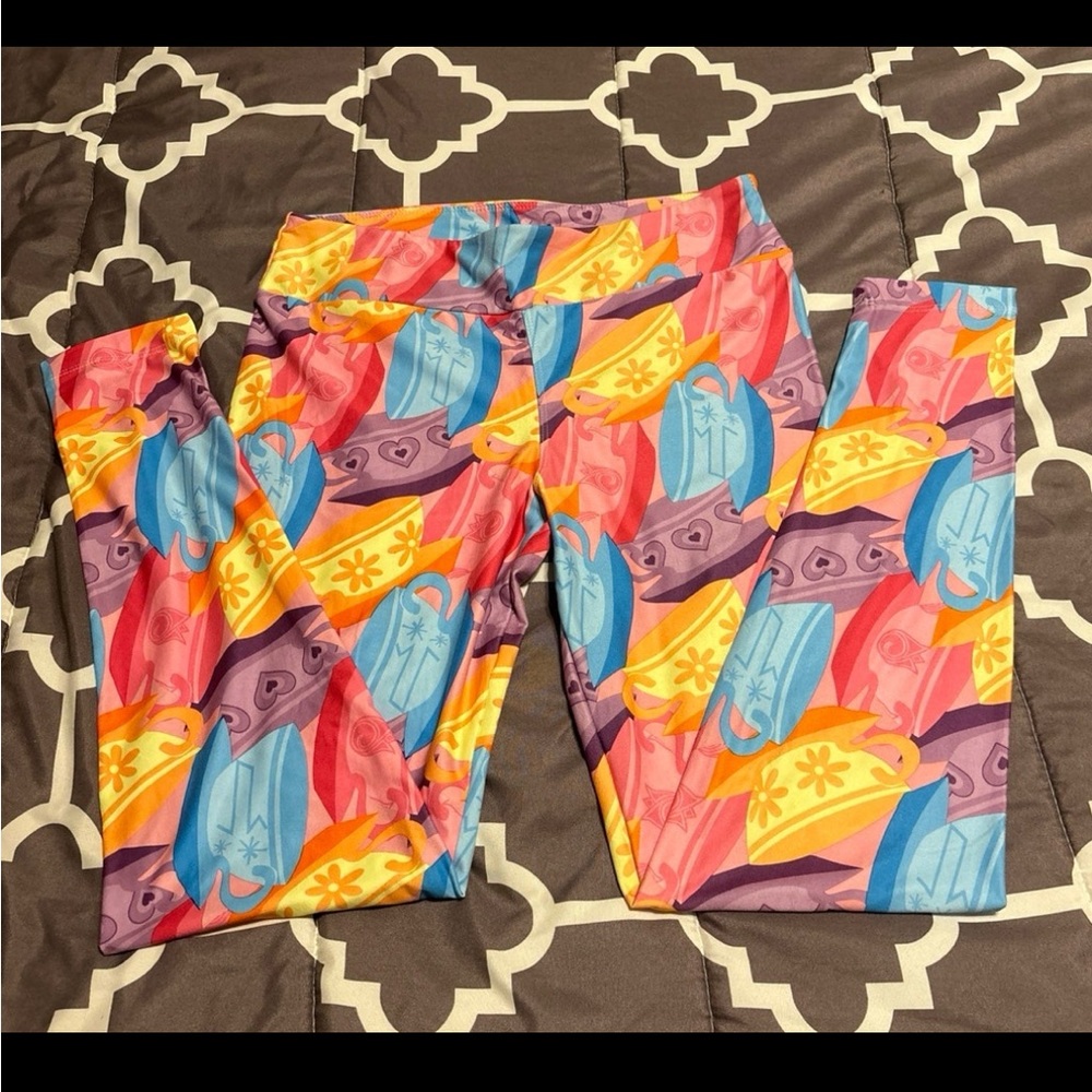 Disney tea cup leggings